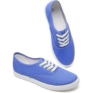 Fracora Womens Size 12 Periwinkle Blue Lace Up Basic Casual Sneakers Shoes